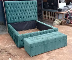 5x6 Premium Tufted Bed + Storage Bench