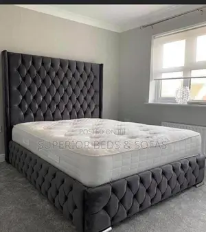 5x6 Complex Tufted Panel Bed