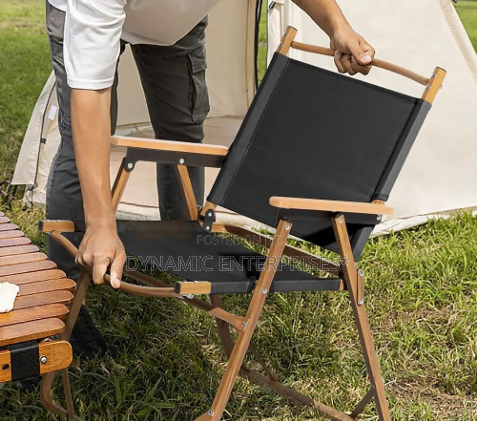 Folding Wooden Camping Chair