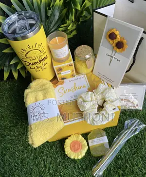 Sunflower-Themed Gift Basket /Spa Gift Set for Women.