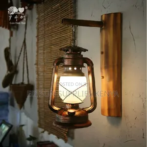 Lantern Rustic Vintage Wall Hanging Lamp Rechargeable Led Accent Light