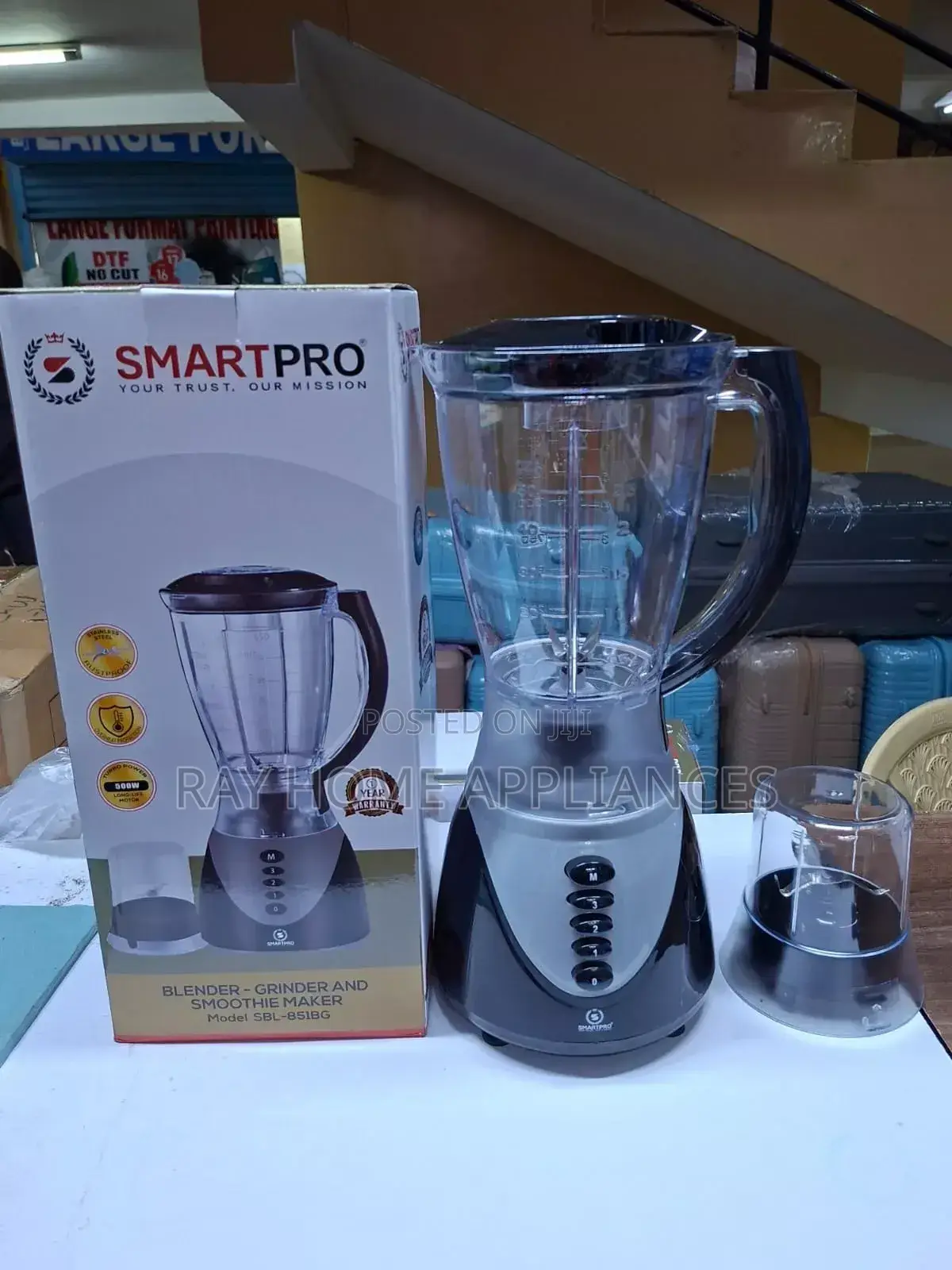 Smartpro 2 in 1 Blender 1.5litres Jug + Grinder