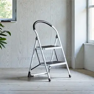 Sturdy Steel Workshop Use Aluminum 2 Step Ladder Stepladder