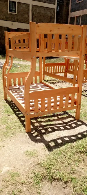 Mexi Hardwood Double Decker. Extra Heavy Duty Framed Bed