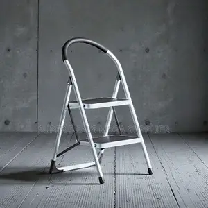 Aluminum Non Slip Ribbed Steps 2 Step Ladder Stepladder For Outdoor