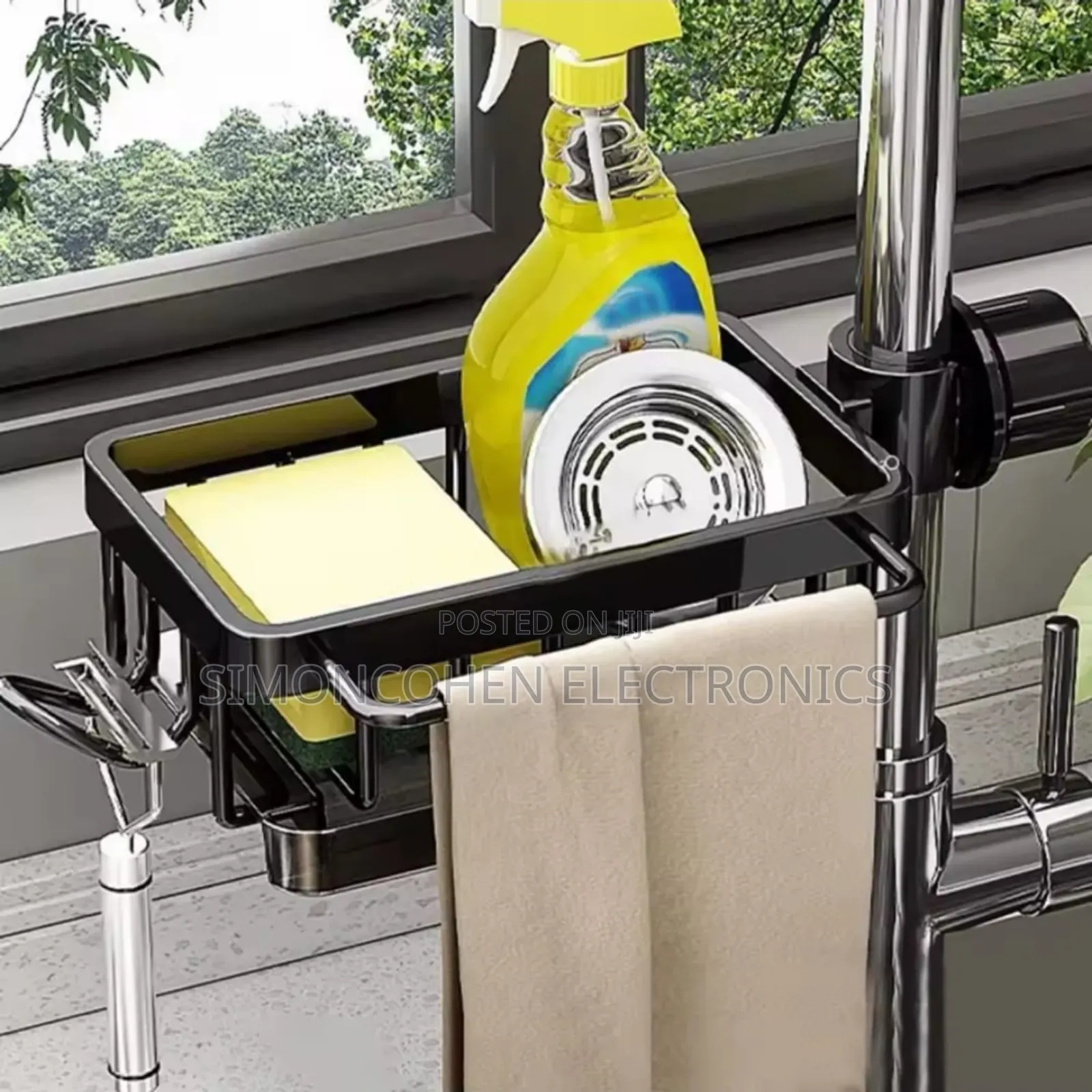 Aluminum Kitchen & Bathroom Sink Organizer