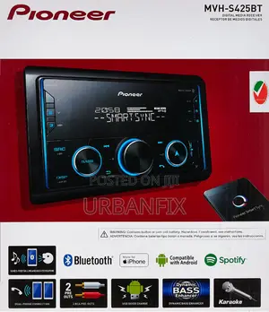 Pioneer MVH-S425bt Double Din Bluetooth Car Radio With Fm, Usb