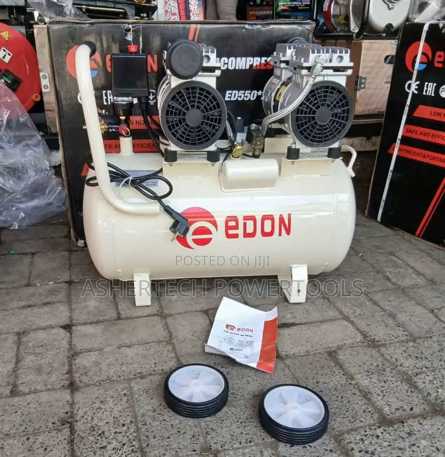 Edon Silent Compressor With 2 Motors 50l