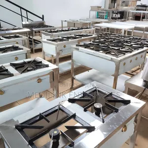 Customized Stainless Steel Commercial Kitchen 4-Burner Cooker