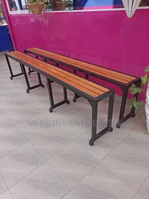 Mahogany Wooden Backless Benches Customized