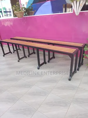 Wapey Wooden Metallic Garden Outdoor Benches
