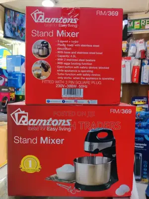 Ramtons Stand Mixer 5-Speed+Turbo 4.3 Litres