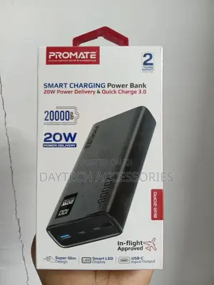 This Is a Promate Bolt-20pd 20,000mah Smart Charging Power Bank.