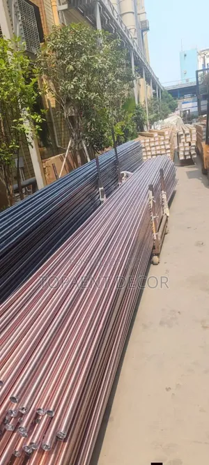 Black And Brown Smooth Glide Powder Coated Curtain Rods