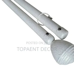 White Heavy Duty Sheer And Curtain Powder Coated Rods