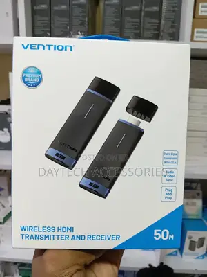 Vention 50m Wireless Hdmi Transmitter and Receiver Black