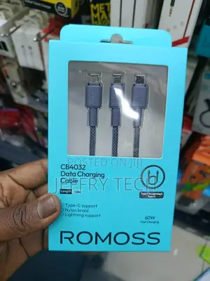 Romoss Cb25n 3 in 1 Fast Charging Woven Cable