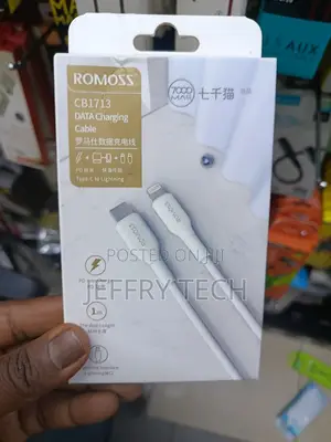 Romoss Cable Usb-C to Lightning, 27w Pd, 480mbps, 1m