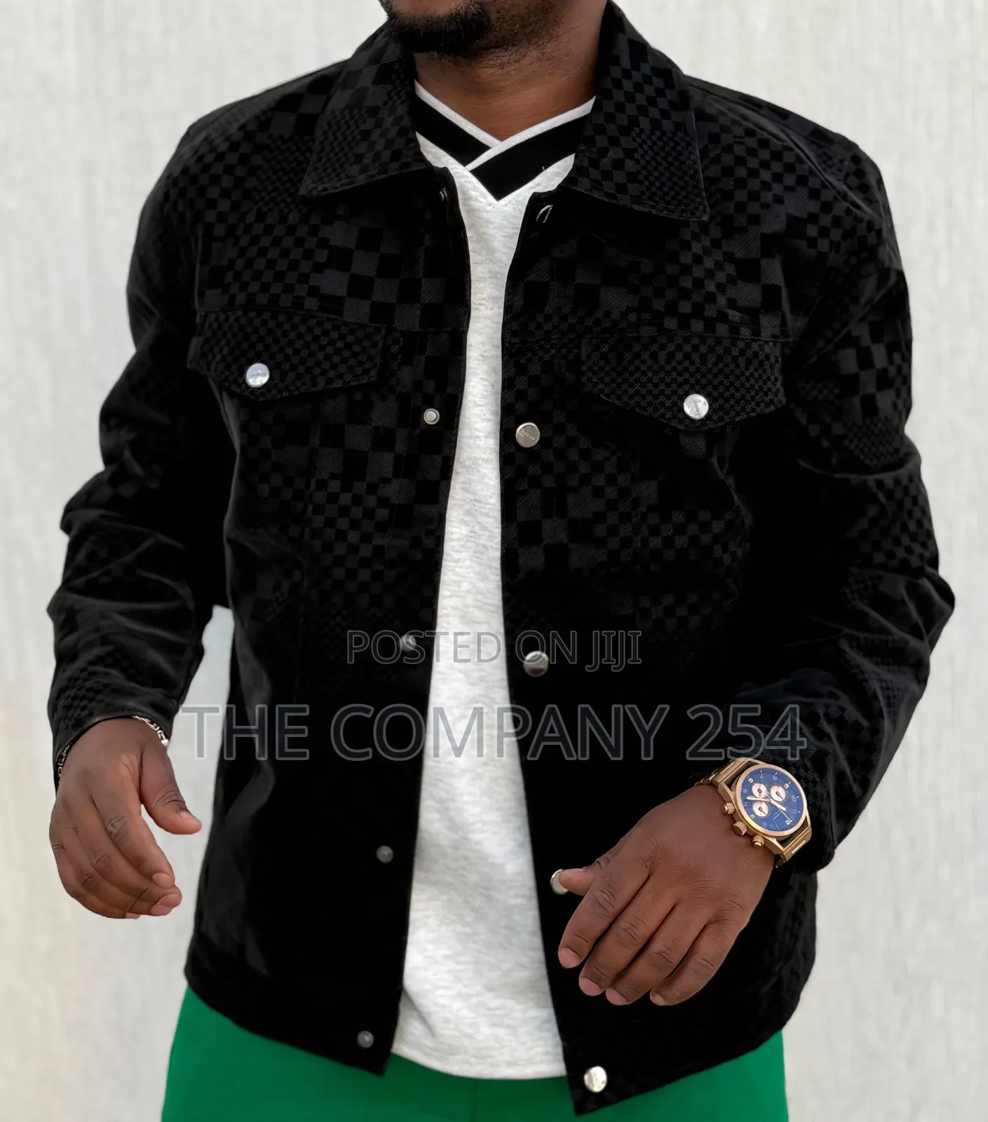 Quality Casual Double Pocket Leather Silky Collor Designed Jacket
