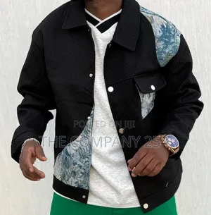 Quality Casual Double Pocket Leather Silky Collor Designed Jacket