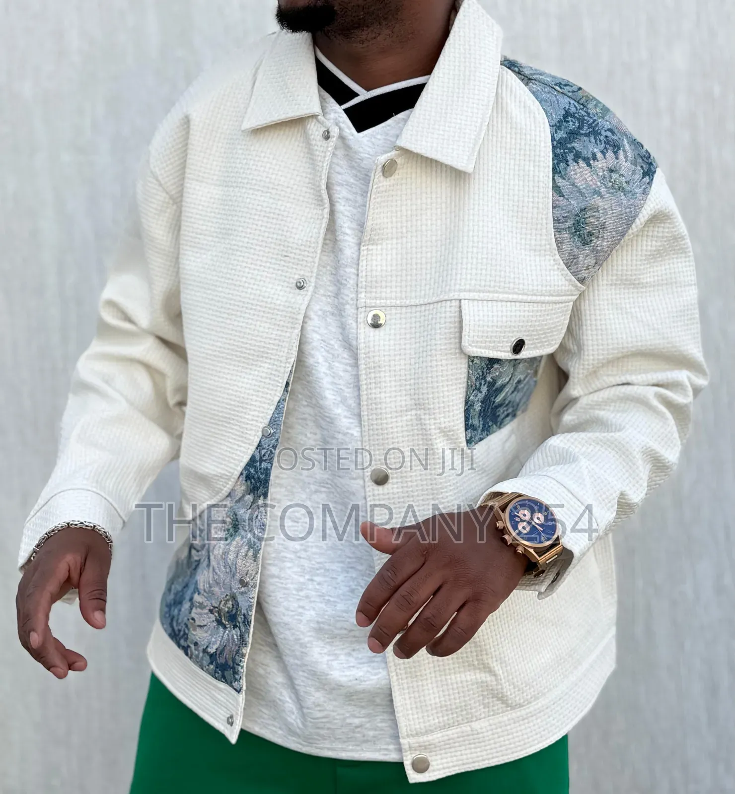 Quality Casual Double Pocket Leather Silky Collor Designed Jacket