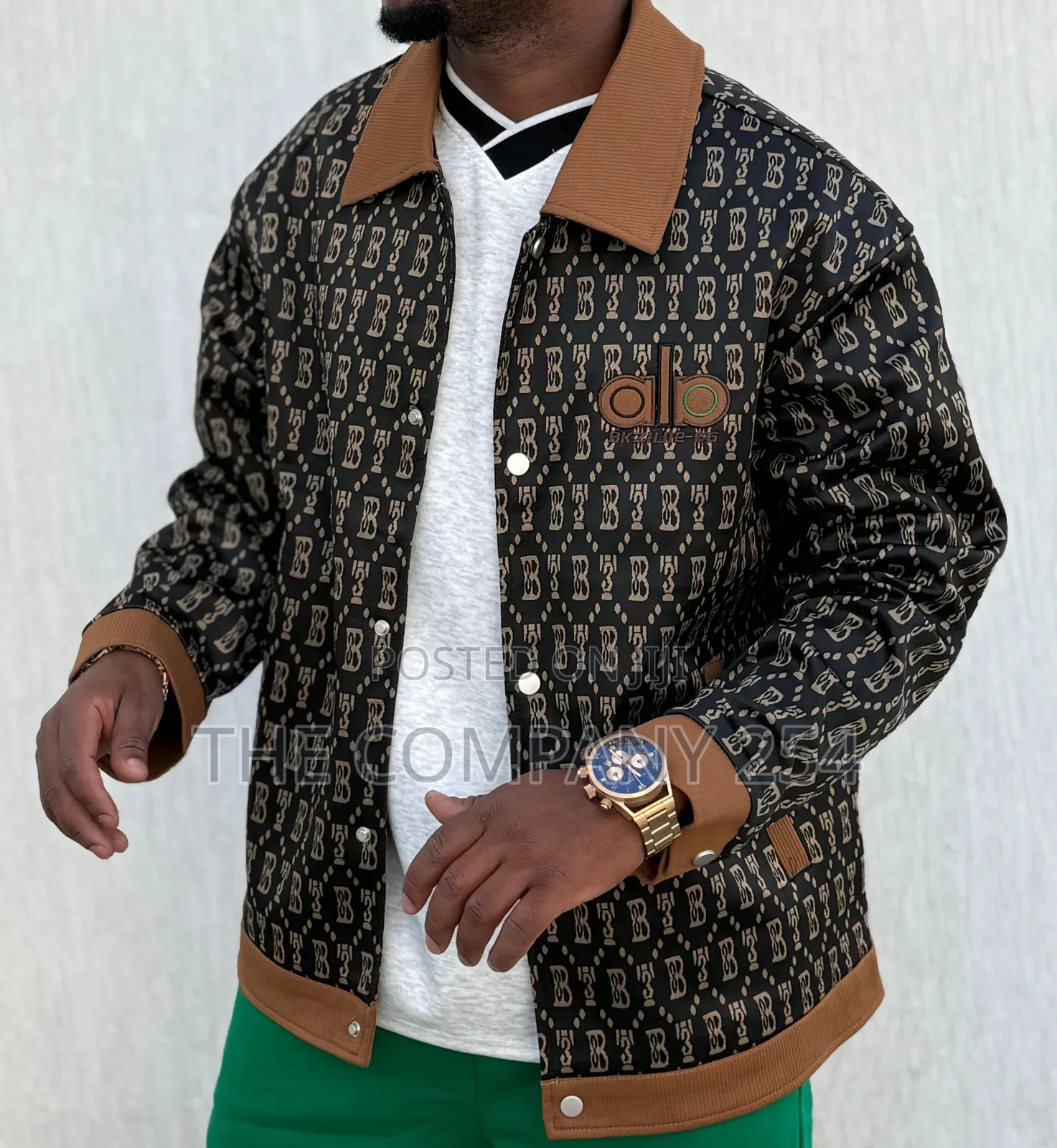 Quality Casual Double Pocket Leather Silky Collor Designed Jacket