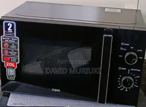 Black 20 Litres Mika Manual Microwave