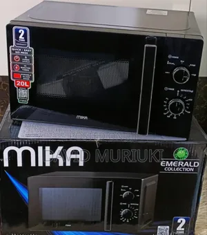 The Black 20 Litres Mika Manual Microwave