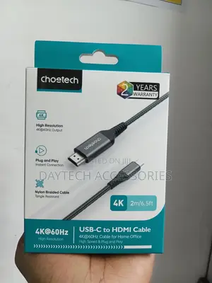 Choetech Usb C to Hdmi Cable( at 60hz) 6.5ft/2m