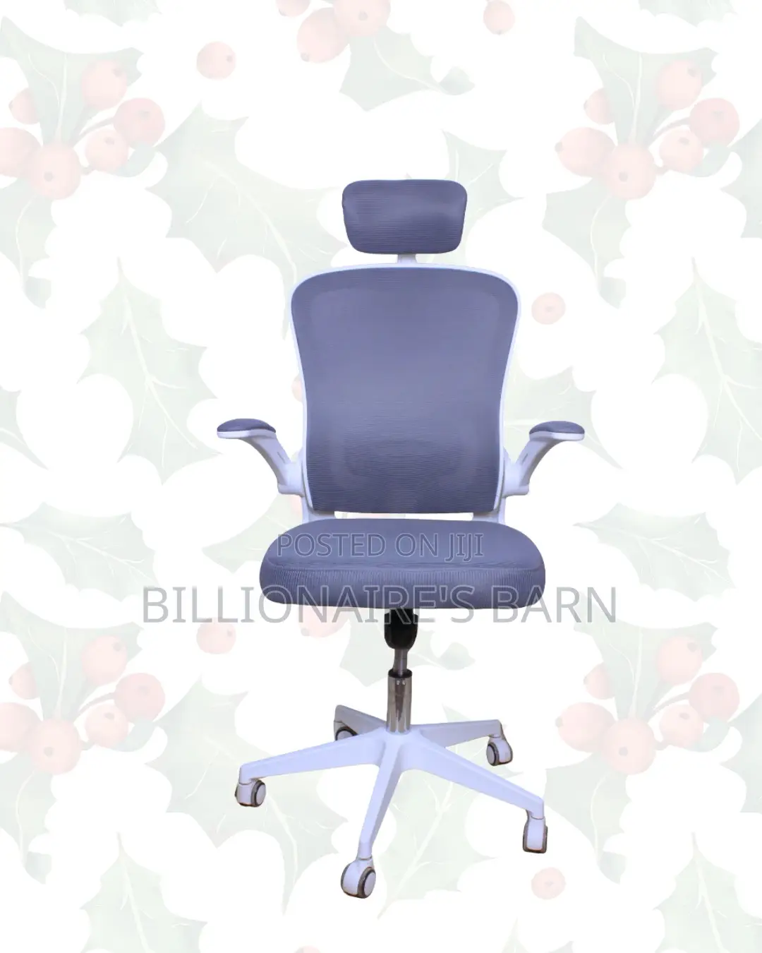 Headrest Office Chair — All-Day Comfort, Adjustable Headrest Support