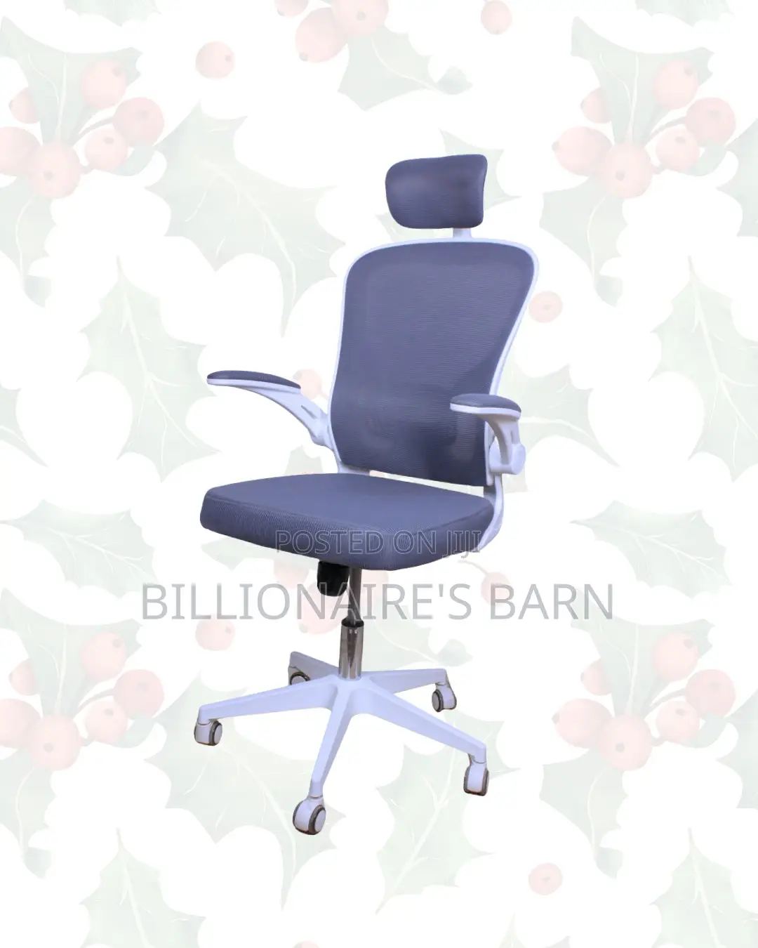 Headrest Office Chair — All-Day Comfort, Adjustable Headrest Support