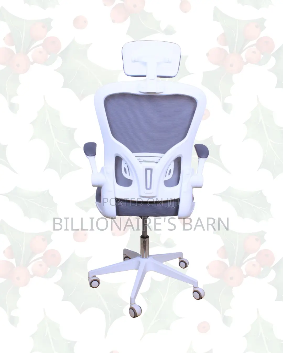 Headrest Office Chair — All-Day Comfort, Adjustable Headrest Support