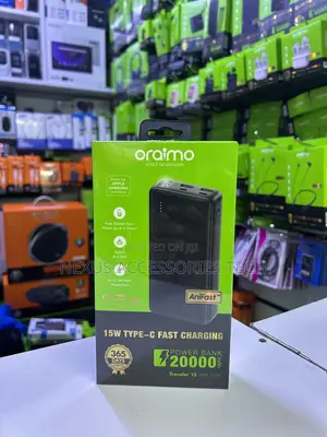 Oraimo 20000mah Power Bank 15w Fast Charging Type-C