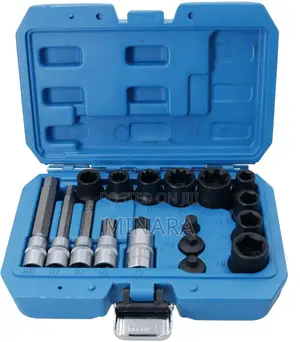 17 Pcs, Brake Caliper Sockets and Bit Master Set Hex/Pentagon Removal