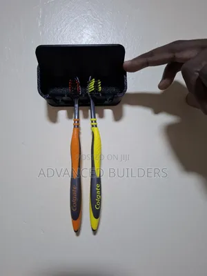 Black Wall Mounted Toothbrush Holder