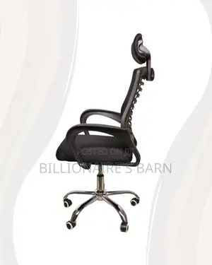 Secretarial Mesh Chair • Smooth Movement, Lumbar Support Built-In