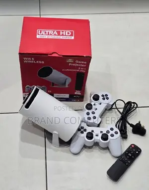 Hy300 Portable Projector With Video Game Console