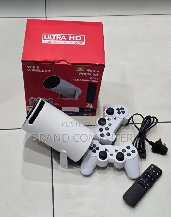 Hy300 Portable Projector With Video Game Console