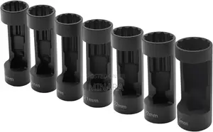 6 Pcs,Shock Absorber Strut Nut Removal Tool, 1⁄2” Suspension Sockets