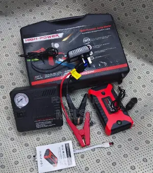 Portable Car Jump Starter Kit and Air Compressor . . .