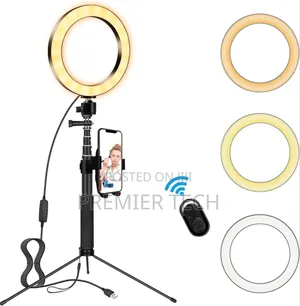 *New In! *
*8 Inch Tripod Stand Ringlight*
(Has a Remote)