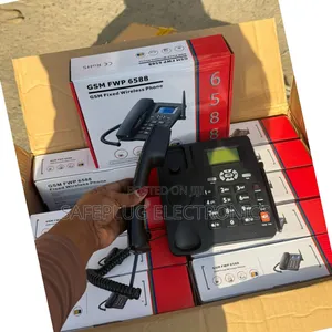 Dual Sim Desk Phone GSM 6588 - Backup Battery 48hrs |