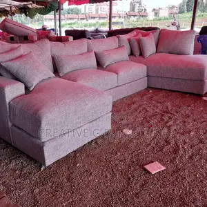 *Luxury Fabric U-Shape Sofa – Classy Home Furniture