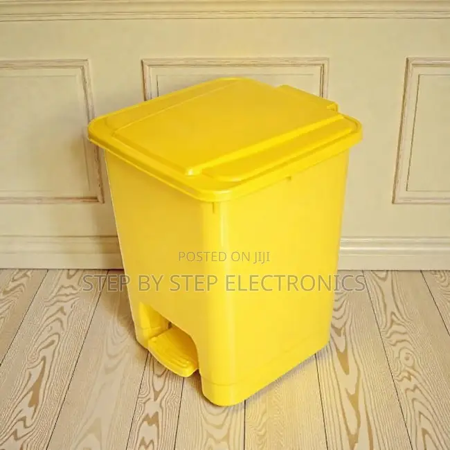 Office Use 30l Hard Plastic Step Pedal Waste Garbage Dust Bin