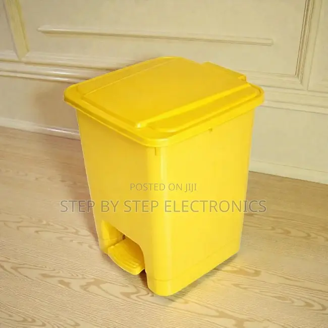 Hospitals 30l Hard Plastic Step Pedal Waste Garbage Dust Bin