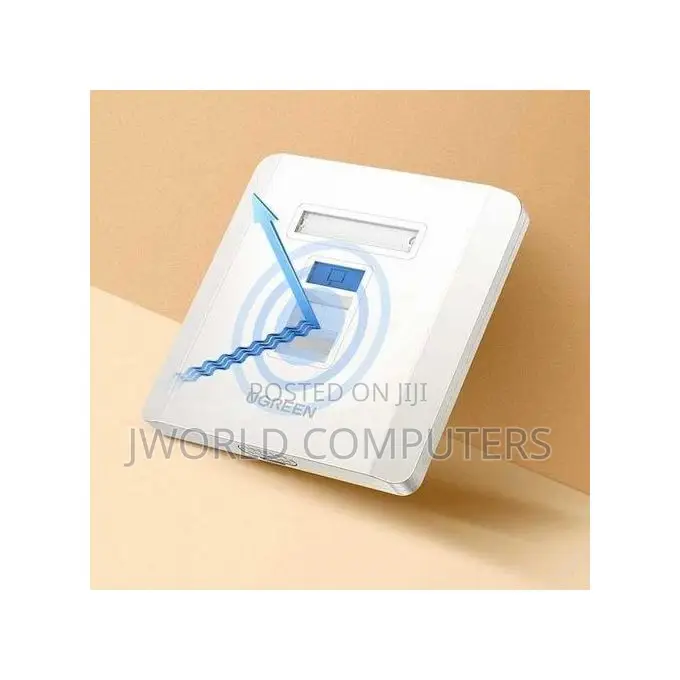 Ugreen Single-Port Wall Plate White - Nw144