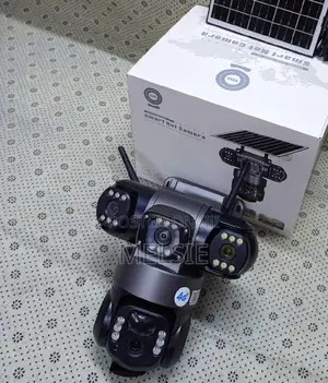 Triple Lens 4g Solar PTZ Camera Solar-Powered