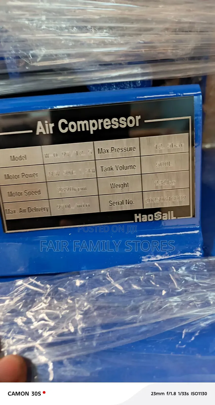 Heavy Duty Air Compressor 500l