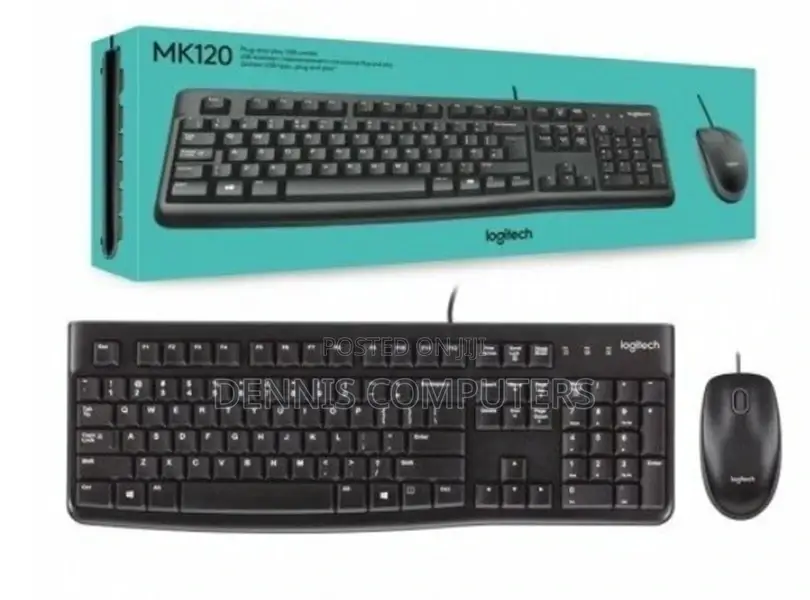 Logitech Mk120 Wired Keyboard and Mouse Combo