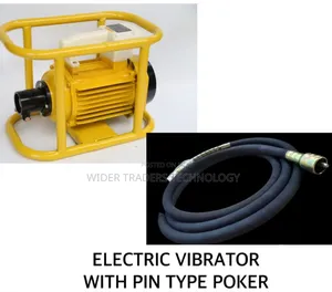 Electric Concrete Vibrator With a Pin-Type Poker, a Construction Tool